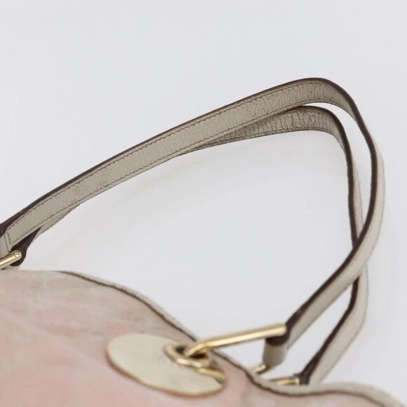 GUCCI GG Canvas Tote Bag Pink Gold 120836 Auth hk3124 - Picture 9 of 16